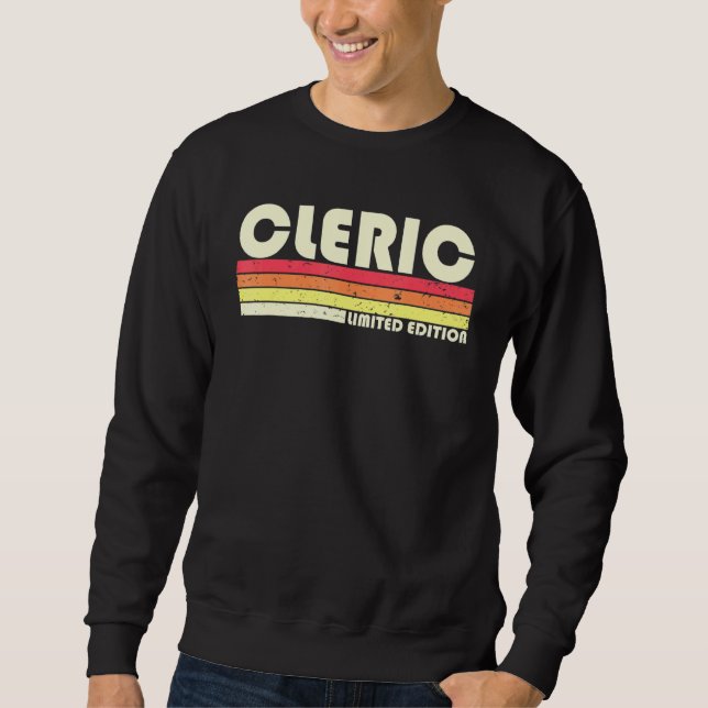 Cleric Job Title Profession Birthday Worker Idea Sweatshirt (Vorderseite)