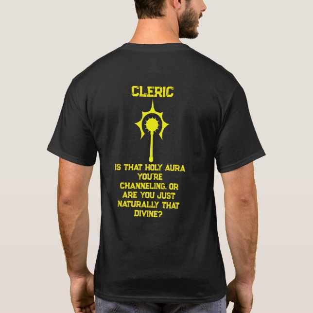 Cleric Pick-Up Line T-Shirt (Rückseite)