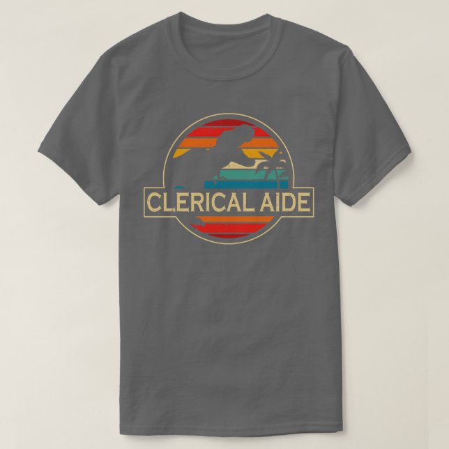 Clerical Aide Dinosaur T-Shirt (Design vorne)