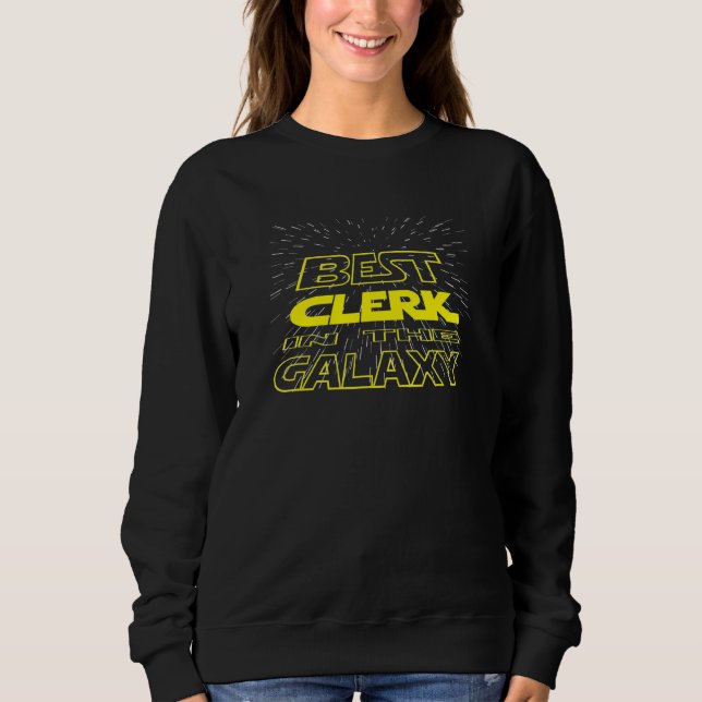 Clerk Cool Galaxy Job Sweatshirt (Vorderseite)