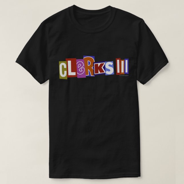 Clerks III Color Pop Logo Movie Poster T-Shirt (Design vorne)