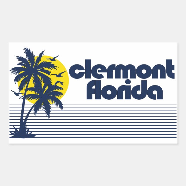 Clermont Florida Rechteckiger Aufkleber (Vorderseite)