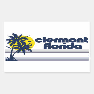 Clermont Florida Rechteckiger Aufkleber