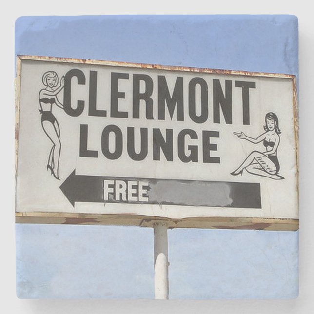 Clermont Lounge Atlanta, Clermont Lounge Steinuntersetzer (Vorderseite)