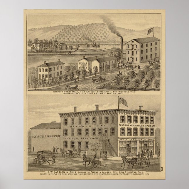 Clermont Woolen Mills Poster (Vorne)