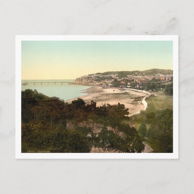 Clevedon, Somerset, England Postkarte (Vorderseite)