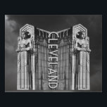 Cleveland Art Deco Bridge Statue Imitate Canvas Pr Künstlicher Leinwanddruck<br><div class="desc">Cleveland Art Deco Bridge Statue</div>