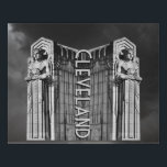 Cleveland Art Deco Bridge Statue Imitate Canvas Pr Künstlicher Leinwanddruck<br><div class="desc">Cleveland Art Deco Bridge Statue</div>
