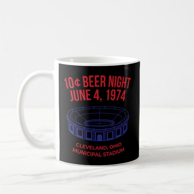 Cleveland Baseball 10 Cent Biernacht Kaffeetasse (Links)