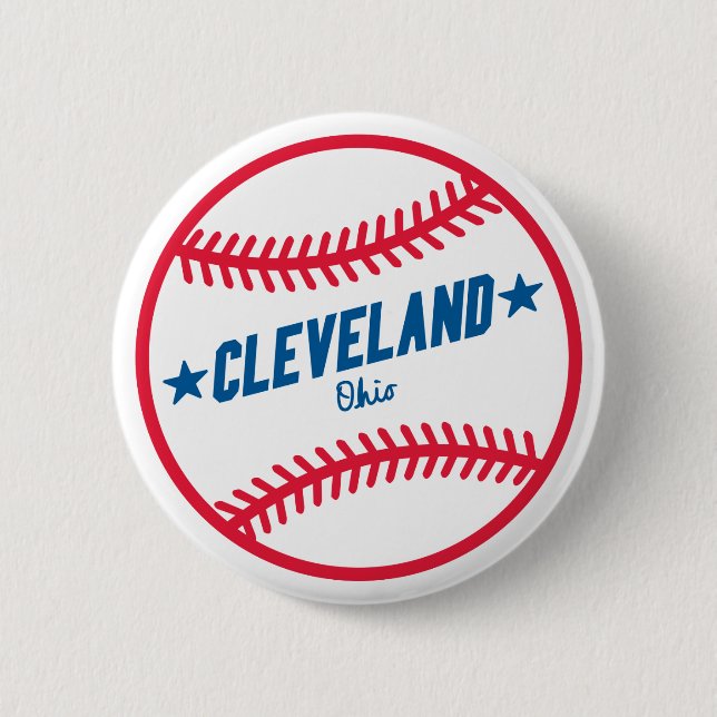 Cleveland-Baseball Button (Vorderseite)