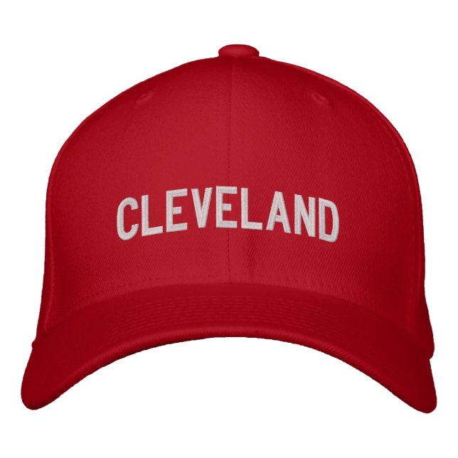 Cleveland Bestickte Baseballkappe (Vorderseite)