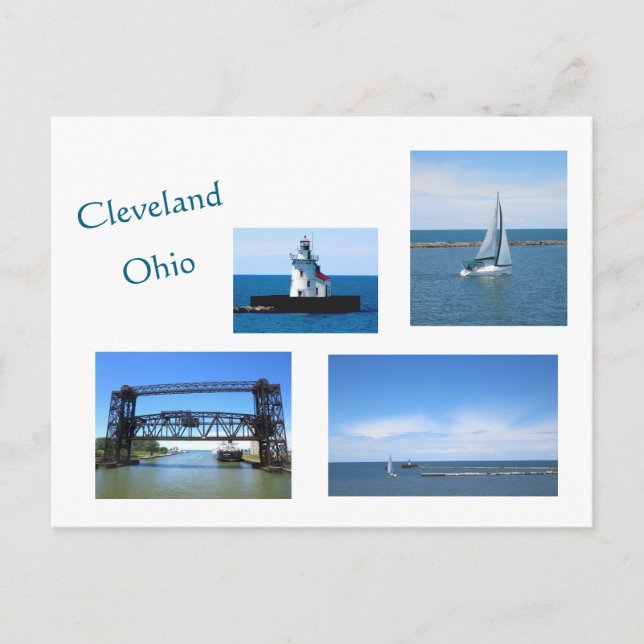 Cleveland besuchen postkarte (Vorderseite)