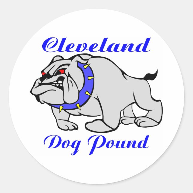 Cleveland Dog Pound Runder Aufkleber (Vorderseite)