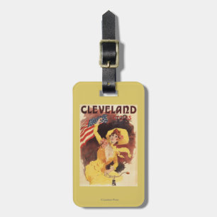 Cleveland Fahrräder American Girl in Gelb Gepäckanhänger