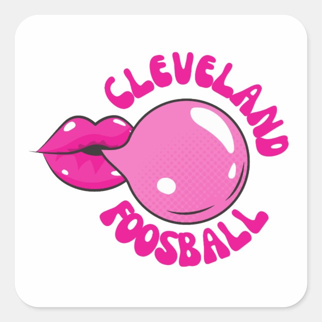 Cleveland Foosball Bubblegum Sticker (Vorderseite)