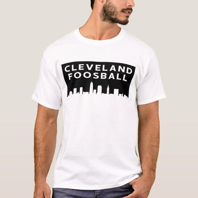 Cleveland Foosball Skyline T - Shirt (Vorderseite)