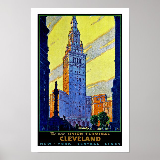 Cleveland ~ Gewerkschaft Terminal Poster (Vorne)