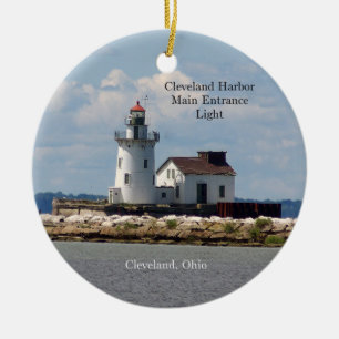 Cleveland Harbour Main Intrance Light Ornament