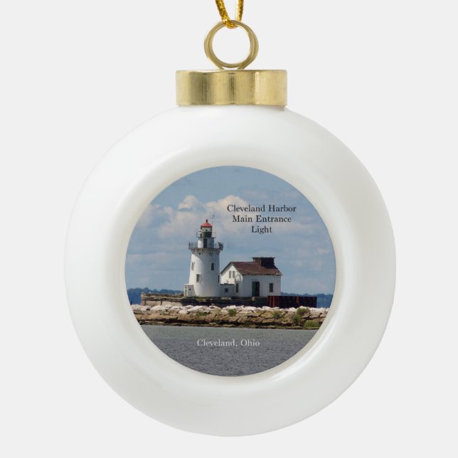 Cleveland Harbour Main Intrance Light Ornament (Vorderseite)