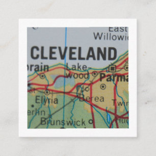 Cleveland hat eine neue Adresskarte übertragen Begleitkarte