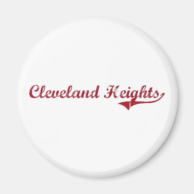 Cleveland Heights Ohio Classic Design Magnet (Vorne)
