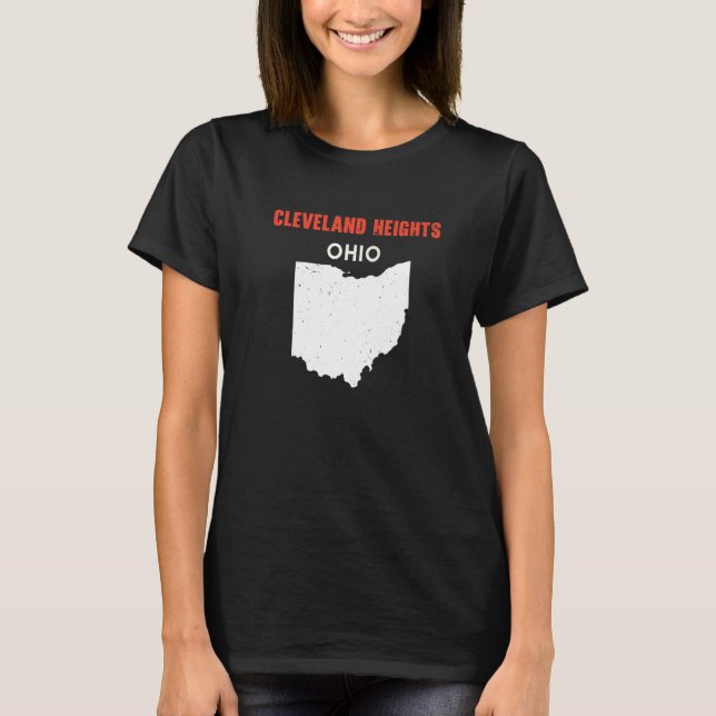CLEVELAND HEIGHTS Ohio USA State America Travel Oh T-Shirt (Vorderseite)