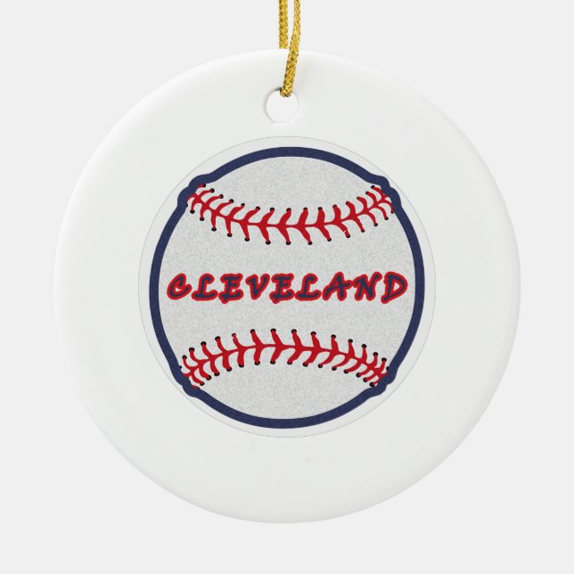 Cleveland Heimat Indischer Stamm für Baseball Fans Keramik Ornament (Vorne)