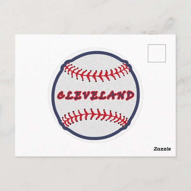 Cleveland Heimat Indischer Stamm für Baseball Fans Postkarte (Rückseite)