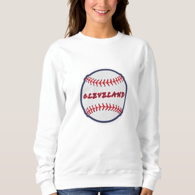 Cleveland Heimat Indischer Stamm für Baseball Fans Sweatshirt (Vorderseite)