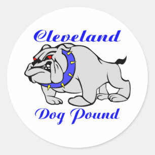 Cleveland-Hundepfund Runder Aufkleber