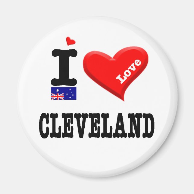 CLEVELAND - I Liebe Magnet (Vorne)