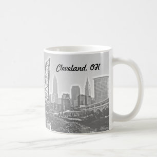 Cleveland Impressions B&W Tasse