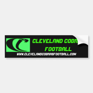 Cleveland-Kobra-Fußball-Autoaufkleber Autoaufkleber