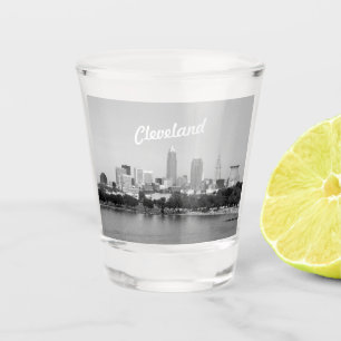 Cleveland Lake View BW Schnapsglas