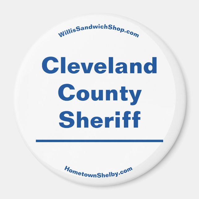 Cleveland Landkreis Sheriff Magnet (Vorne)