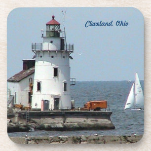 Cleveland Lighthouse Drink Coasters Getränkeuntersetzer