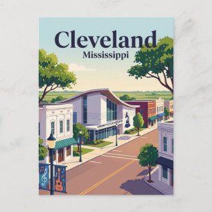 Cleveland, Mississippi Postkarte