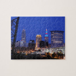 Cleveland Night Skyline Puzzle