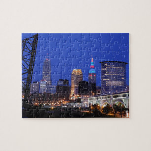 Cleveland Night Skyline Puzzle