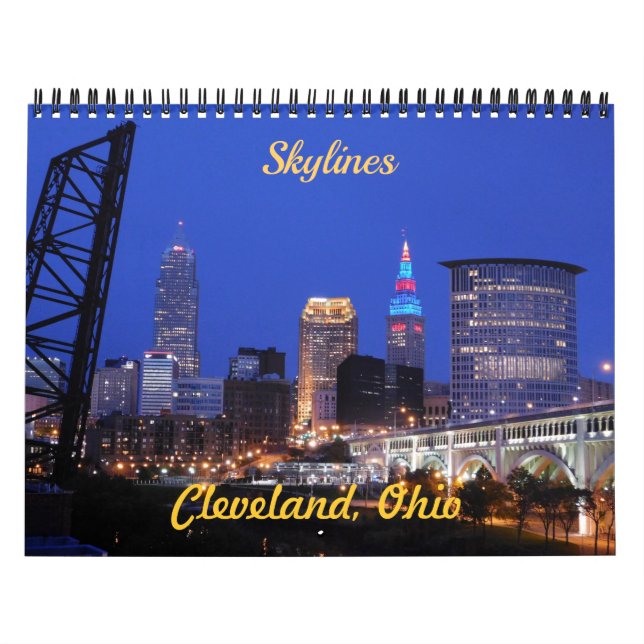 Cleveland OH Skyline Views Calendar Kalender (Titelbild)