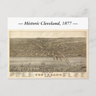 Cleveland Ohio 1877 Karte