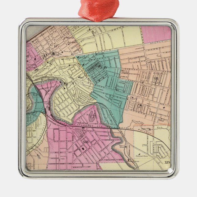 Cleveland, Ohio 2 Silbernes Ornament (Vorne)