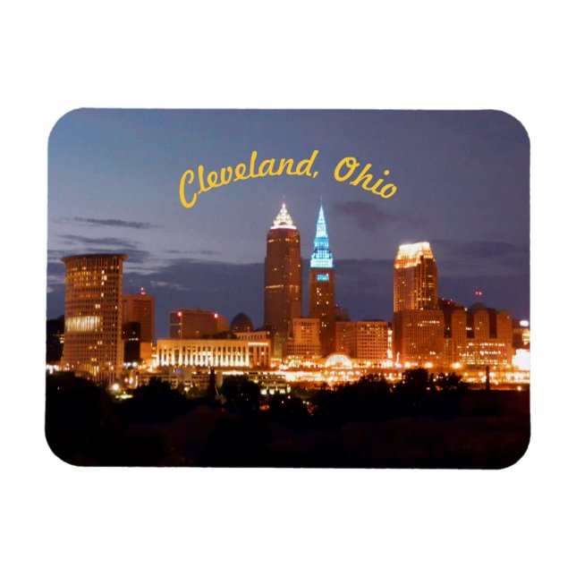 Cleveland Ohio Blues (Kurves Magnet) Magnet (Horizontal)