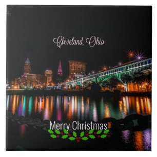 Cleveland, Ohio Christmas Fliese