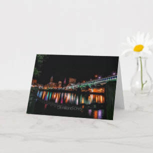 Cleveland Ohio cityscape Karte