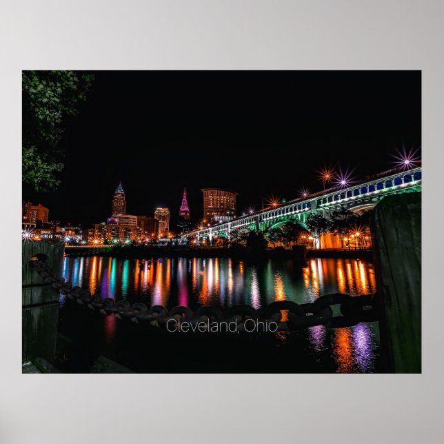 Cleveland Ohio cityscape Poster (Vorne)
