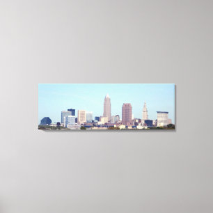 Cleveland Ohio Classic Skyline Canvas Print Leinwanddruck