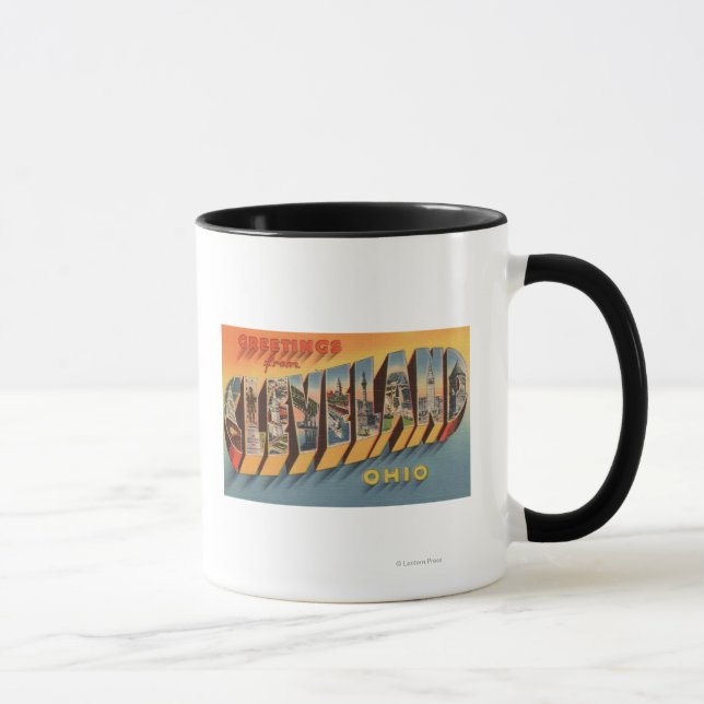 Cleveland, Ohio - Großbuchstaben - Szenen 2 Tasse (Rechts)