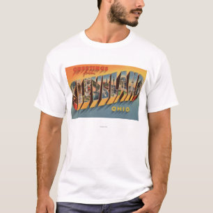 Cleveland, Ohio - große Buchstabe-Szenen 2 T-Shirt