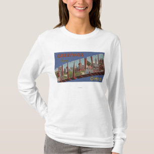 Cleveland, Ohio - große Buchstabe-Szenen 3 T-Shirt